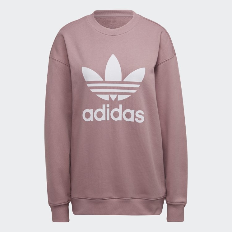 Adidas Moletom Malva Trefoil Crew