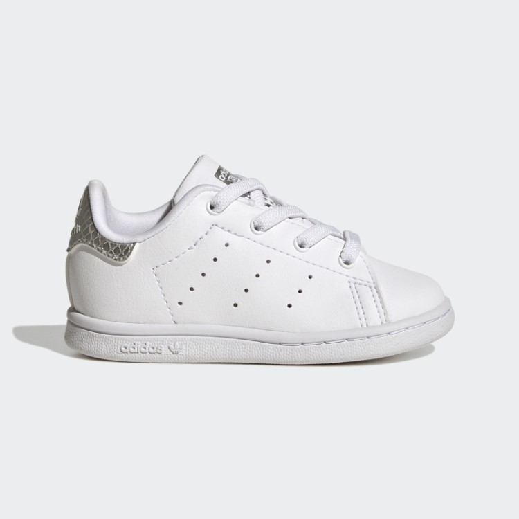 Sapatos Adidas Stan Smith Prateados Da Moda
