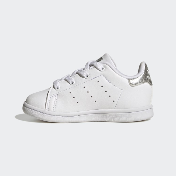 Sapatos Adidas Stan Smith Prateados Da Moda
