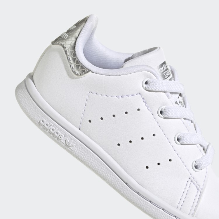 Sapatos Adidas Stan Smith Prateados Da Moda