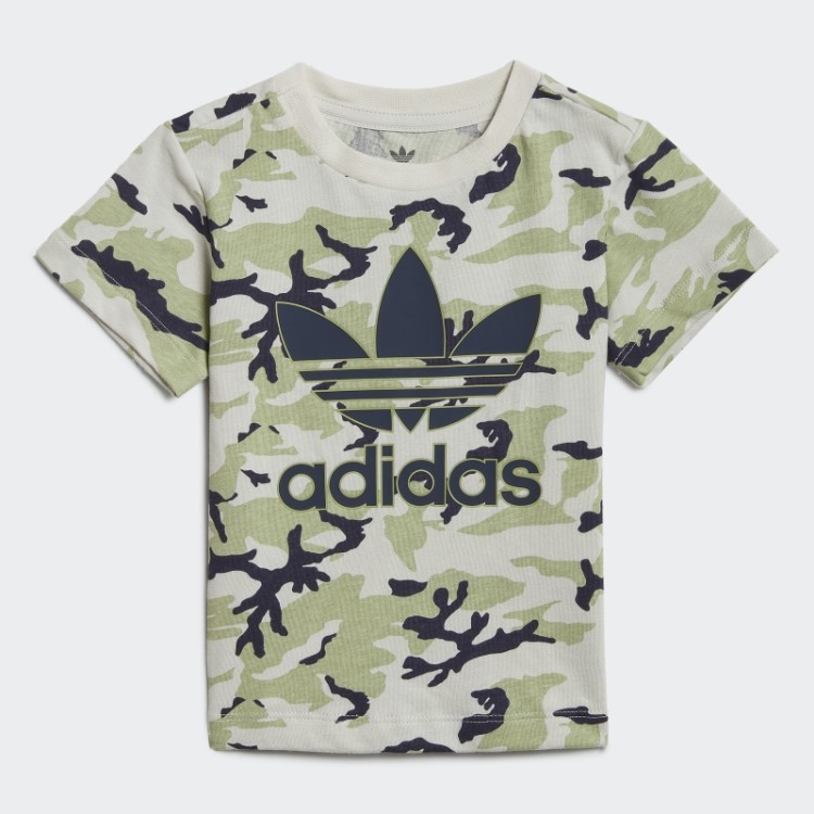 Camiseta Camuflada Cinza Orbit Adidas