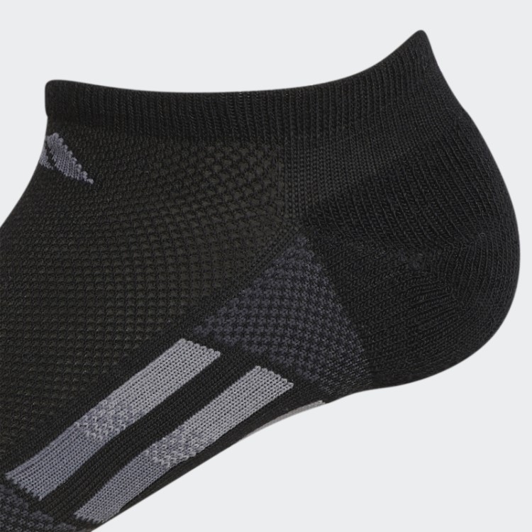 Elegantes Meias Pretas Listradas Superlite Adidas 3 Pares