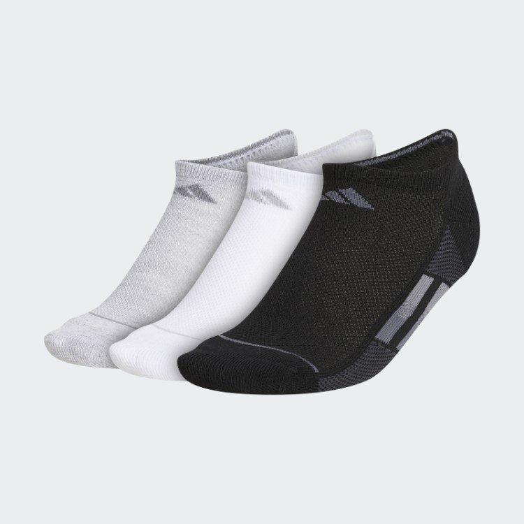 Meias No-show Listradas Superlite Pretas Adidas 3 Pares