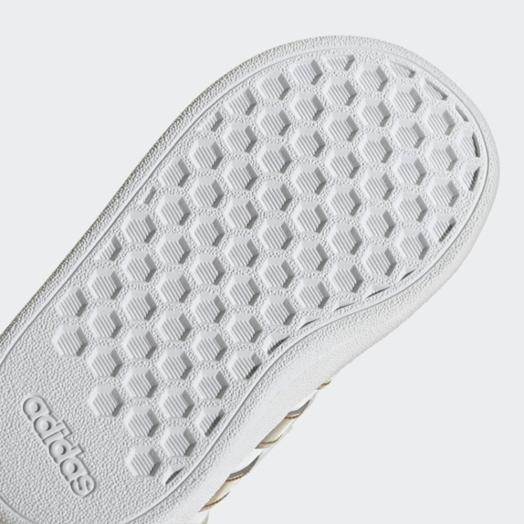 Adidas Grand Court Estilo De Vida Sustentável Sapatos De Velcro Brancos