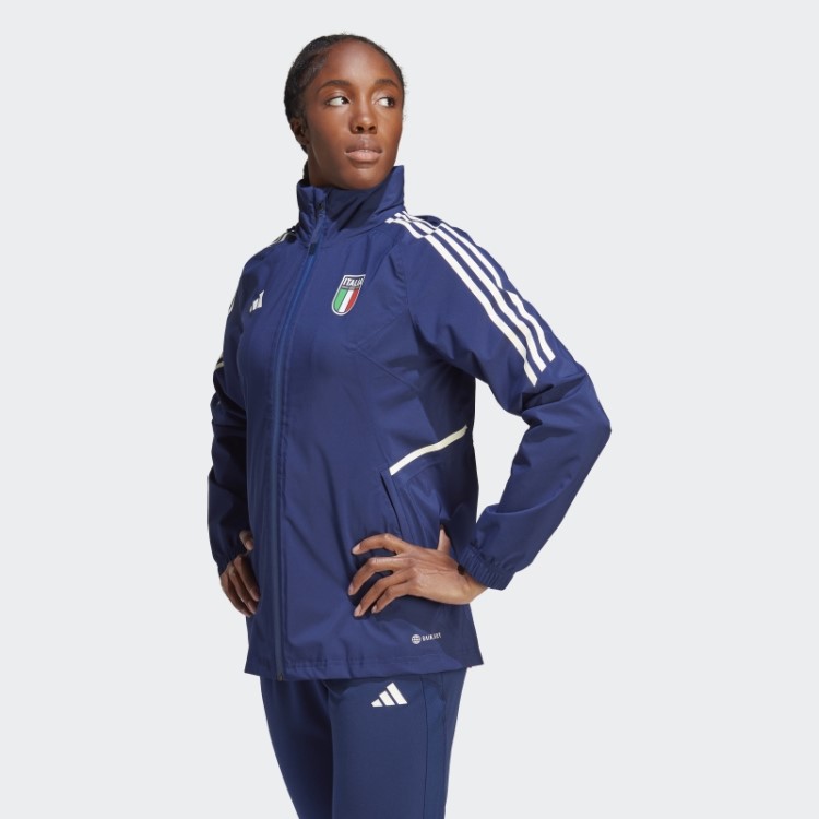 Jaqueta De Chuva Azul Escuro Adidas Italia Condivo 23