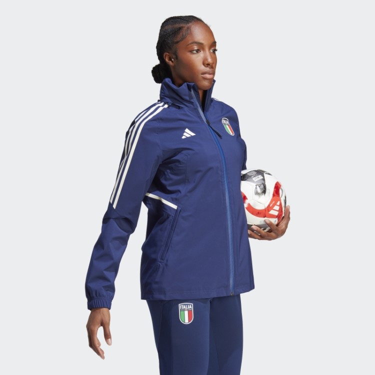 Jaqueta De Chuva Azul Escuro Adidas Italia Condivo 23