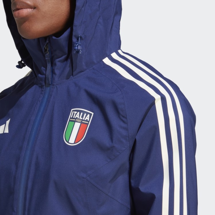 Jaqueta De Chuva Azul Escuro Adidas Italia Condivo 23