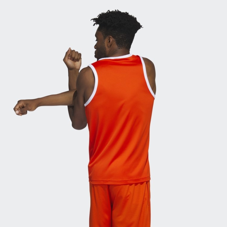 Regata Adidas Legends Basquete Com As Três Listras Fashion Laranja