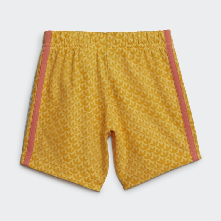Conjunto Branco De Shorts E Camiseta Com Estampa Gráfica Adidas