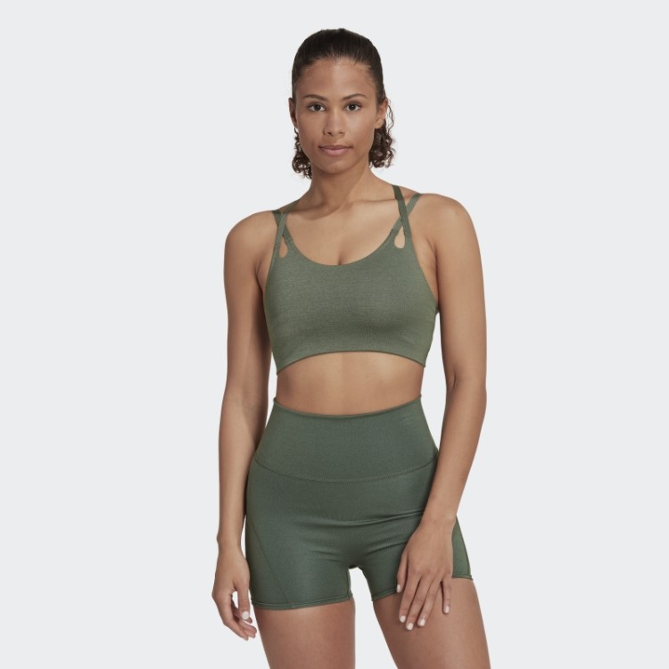 Sutiã De Fogo De Estúdio De Luxo De Ioga Com Suporte De Luz Verde óxido Adidas