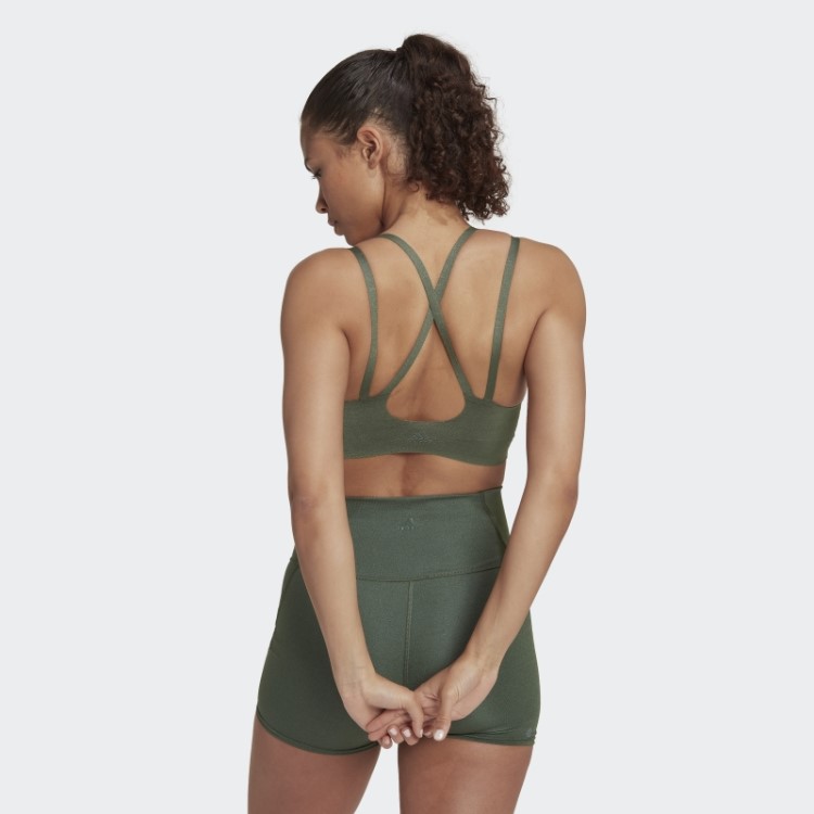 Sutiã De Fogo De Estúdio De Luxo De Ioga Com Suporte De Luz Verde óxido Adidas