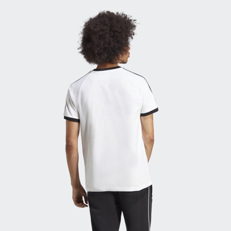 Camiseta Adidas Branca Adicolor Classics Com As Três Listras