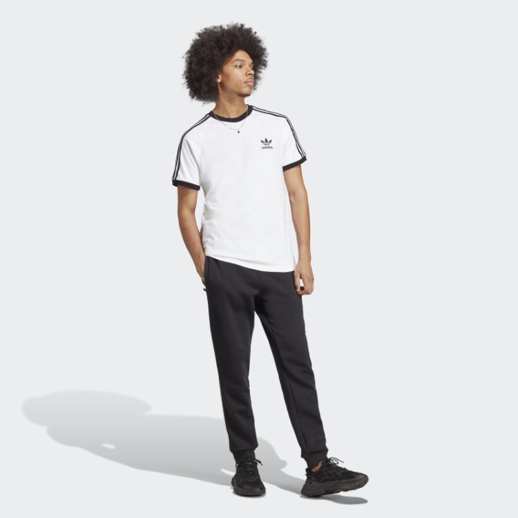 Camiseta Adidas Branca Adicolor Classics Com As Três Listras