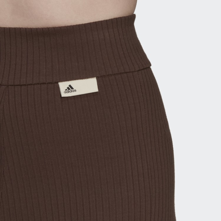 Short Marrom Studio Lounge Canelado Adidas