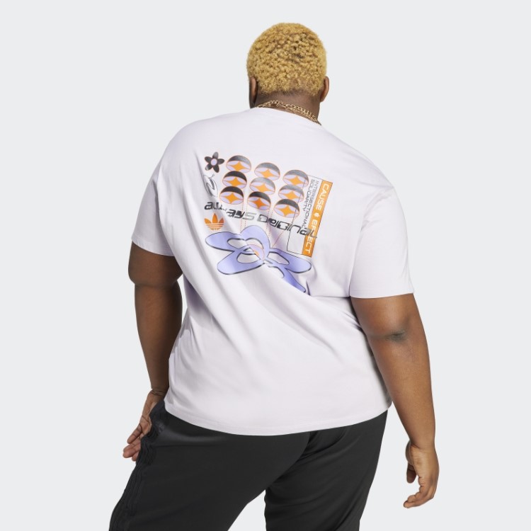 Camiseta Solta Com Gráfico Adidas Silver Dawn Always Original (tamanho Grande)