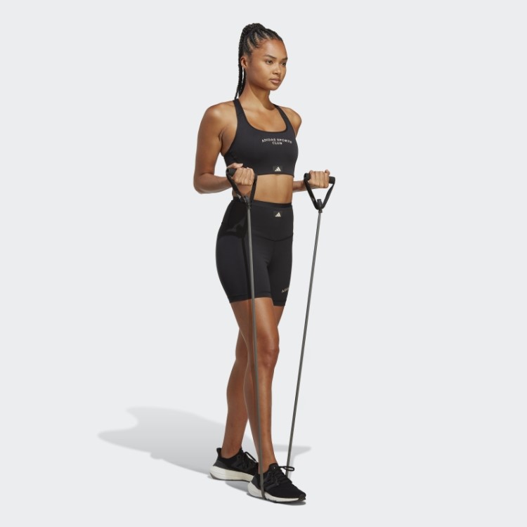 Sutiã Esportivo De Suporte Médio Preto Adidas Estiloso
