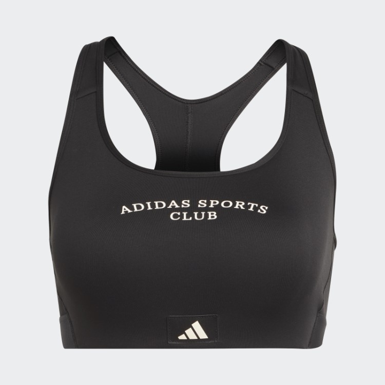 Sutiã Esportivo De Suporte Médio Preto Adidas Estiloso