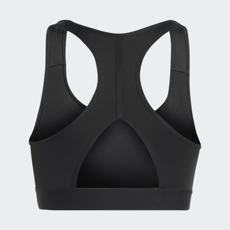 Sutiã Esportivo De Suporte Médio Preto Adidas Estiloso