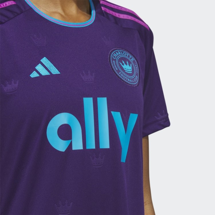 Camisa Roxa Escura Charlotte Fc 23/24 Away Adidas