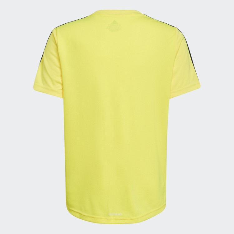 Adidas Designed 2 Move 3 Listras Camiseta Amarela