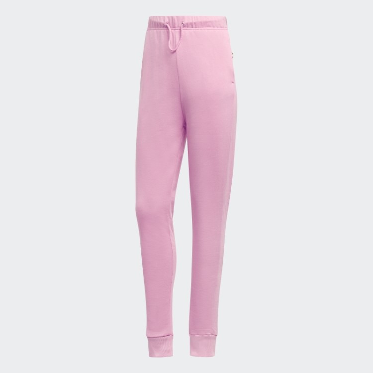 Calça Rosa Adidas Studio Lounge Cintura Alta