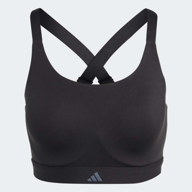Sutiã De Treinamento De Alto Suporte De Impacto Sob Medida Preto Adidas