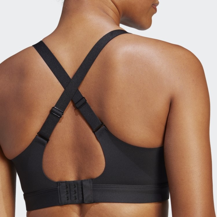 Sutiã Preto Adidas Tailor-made Impact Luxe Training De Alto Suporte