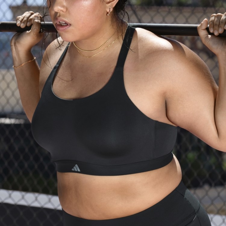 Sutiã Preto Adidas Tlrd Impact Luxe Training De Alto Suporte