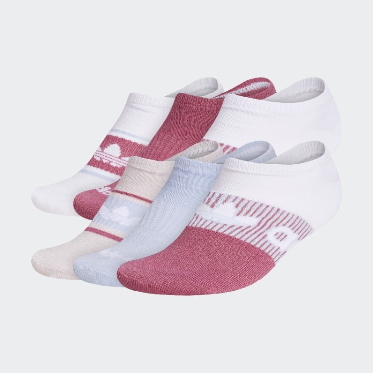 Meias Invisíveis Gradiente Superlite 6 Pares Adidas Preto