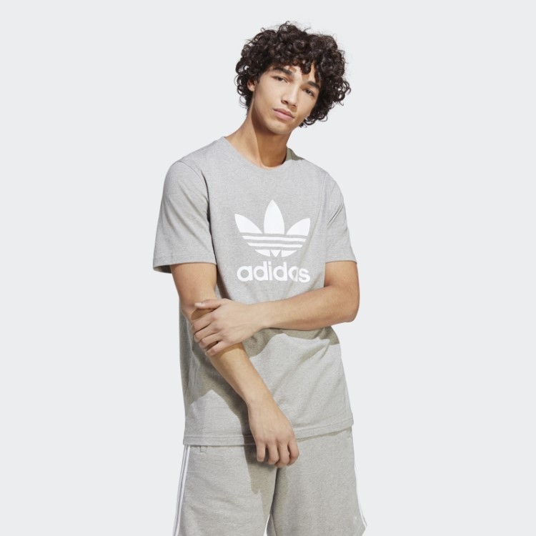 Camiseta Cinza Médio Adicolor Classics Trefoil Adidas