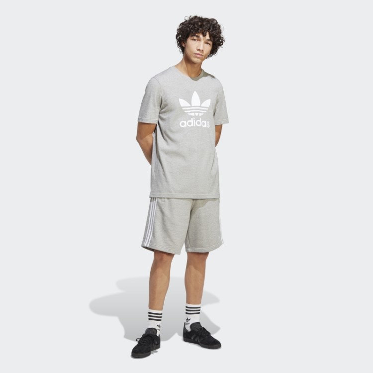 Camiseta Adicolor Classics Trefoil Cinza Médio Adidas