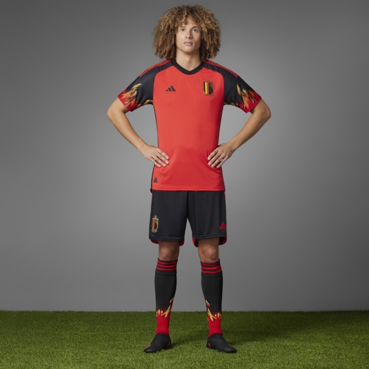 Belgica 22 Home Autêntico Jersey Vermelho Adidas
