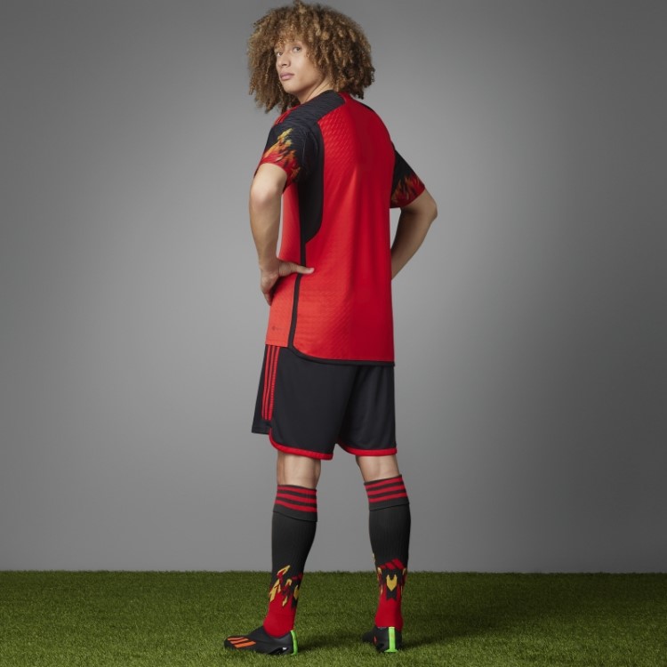 Belgica 22 Home Autêntico Jersey Vermelho Adidas
