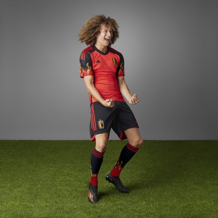 Belgica 22 Home Autêntico Jersey Vermelho Adidas