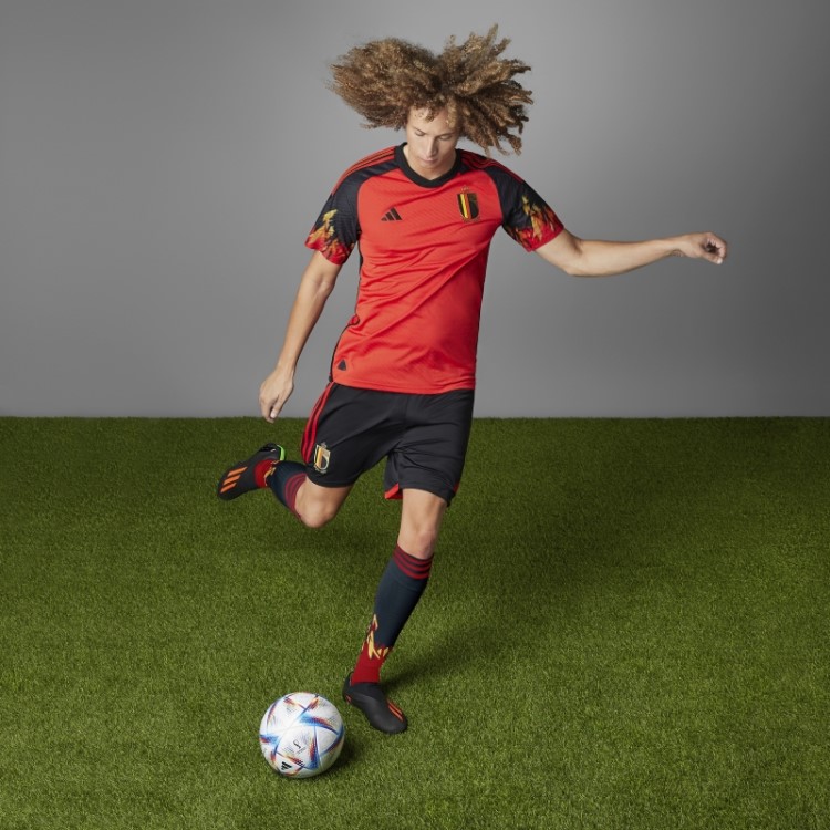 Belgica 22 Home Autêntico Jersey Vermelho Adidas