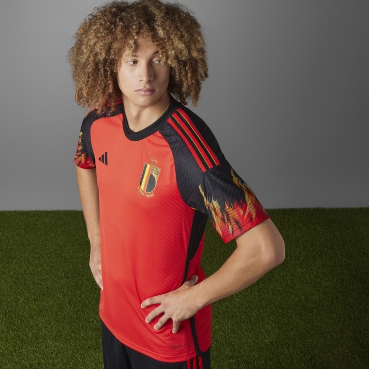 Camisa Vermelha Belgica 22 Casa Autêntica Adidas