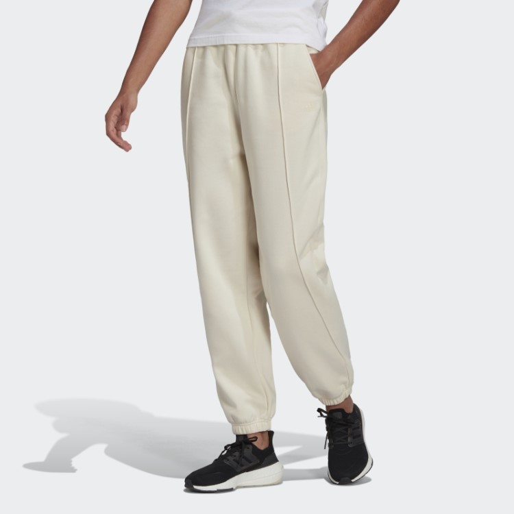 Calça Jogger De Lã Branca Adidas Hyperglam