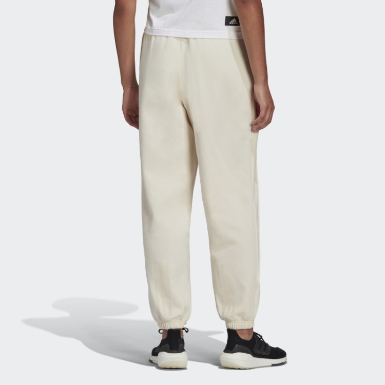 Calça Jogger De Lã Branca Adidas Hyperglam
