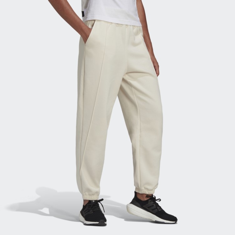Calça Jogger De Lã Branca Adidas Hyperglam