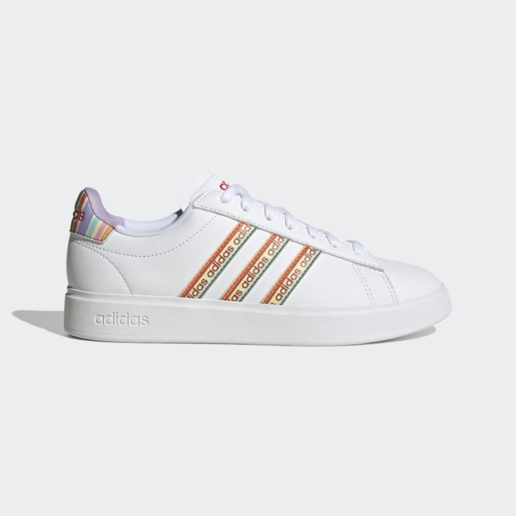 Adidas Grand Court Cloudfoam Estilo De Vida Court Comfort Shoes Vermelho Exuberante