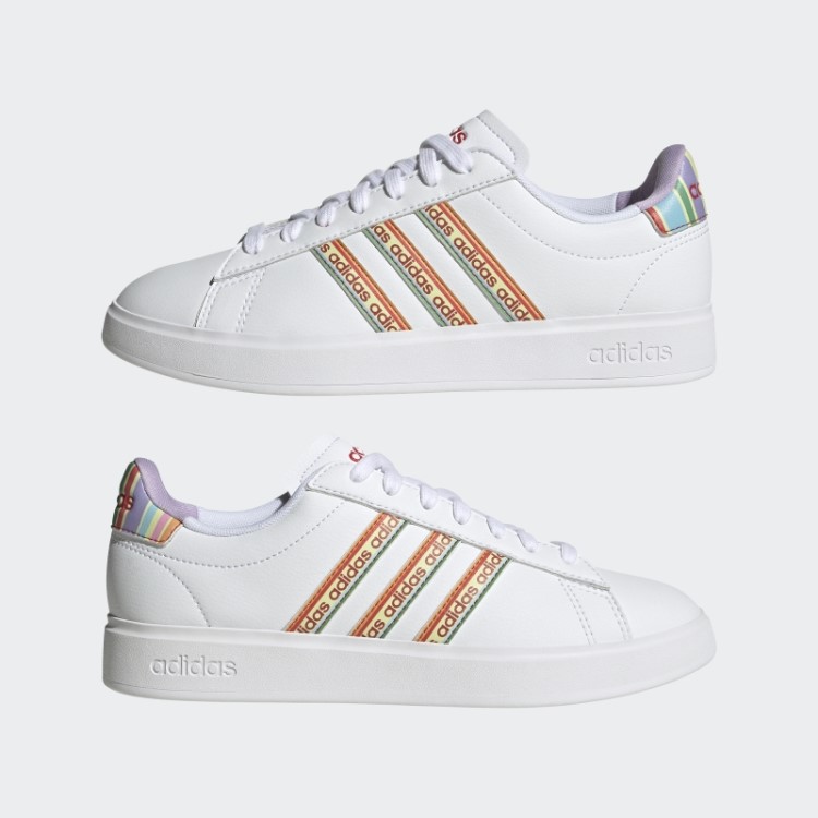 Adidas Grand Court Cloudfoam Estilo De Vida Court Comfort Shoes Vermelho Exuberante