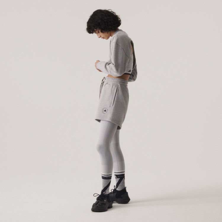 Moletom Cropped Fashion Cinza Médio Adidas By Stella Mccartney Truecasuals
