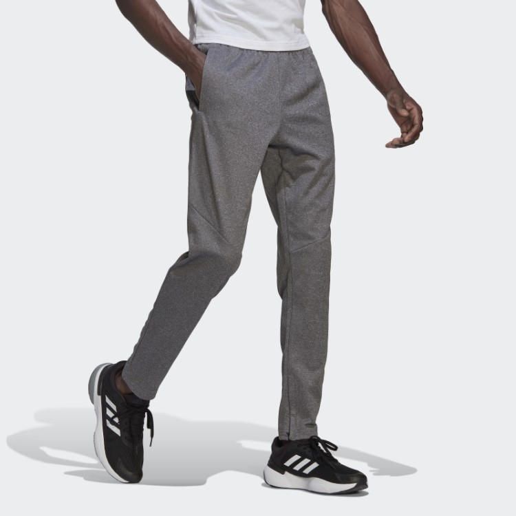 Calça Aeroready Game And Go Small Logo Afunilada Cinza Adidas