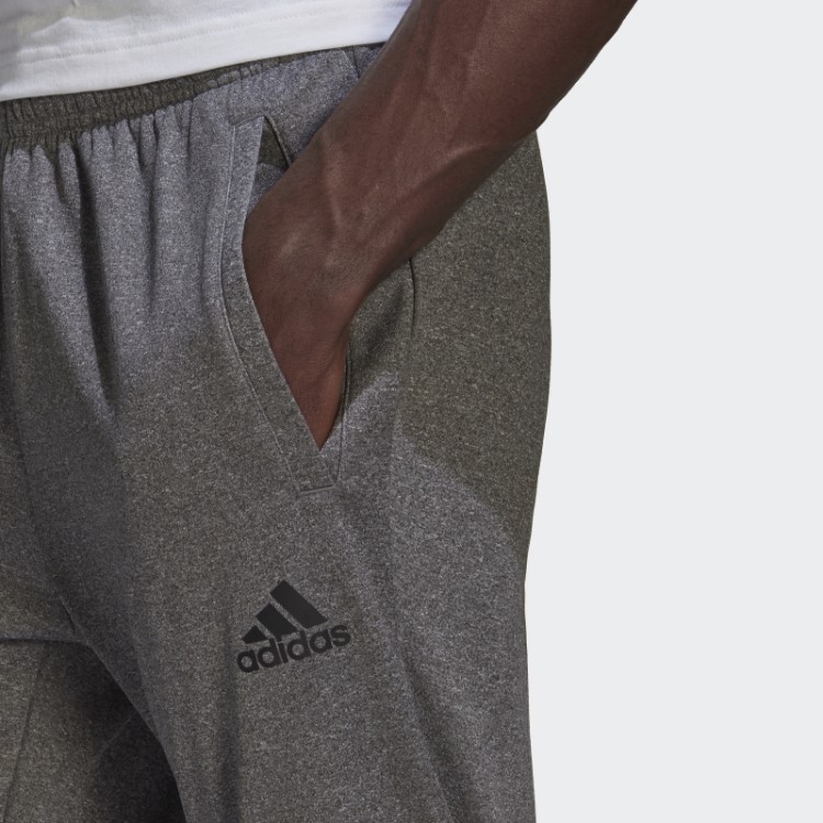 Calça Aeroready Game And Go Small Logo Afunilada Cinza Adidas