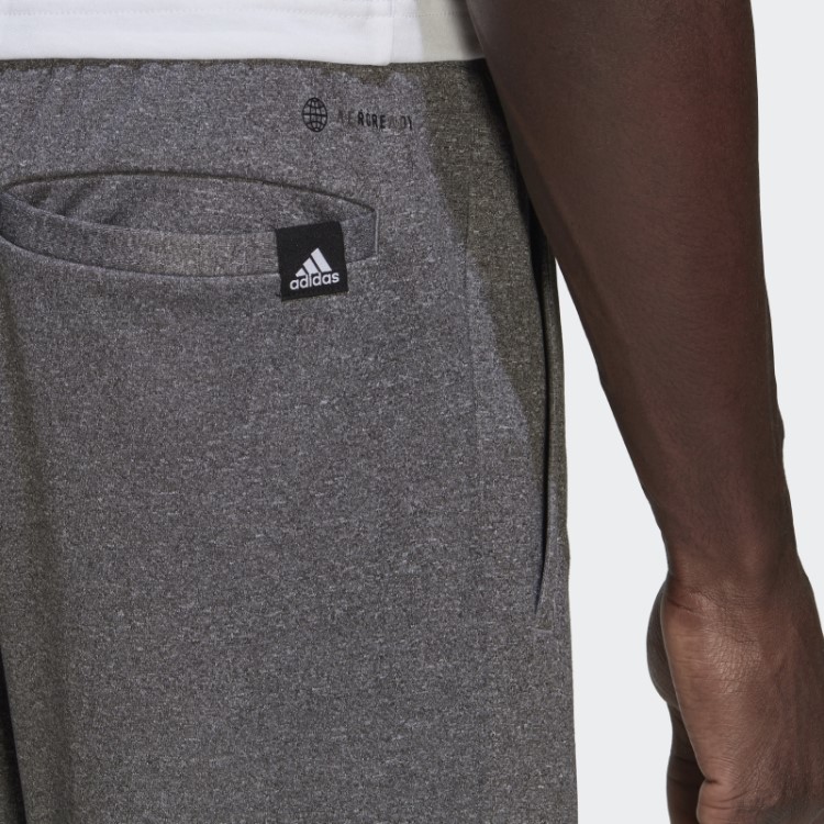 Calça Aeroready Game And Go Small Logo Afunilada Cinza Adidas