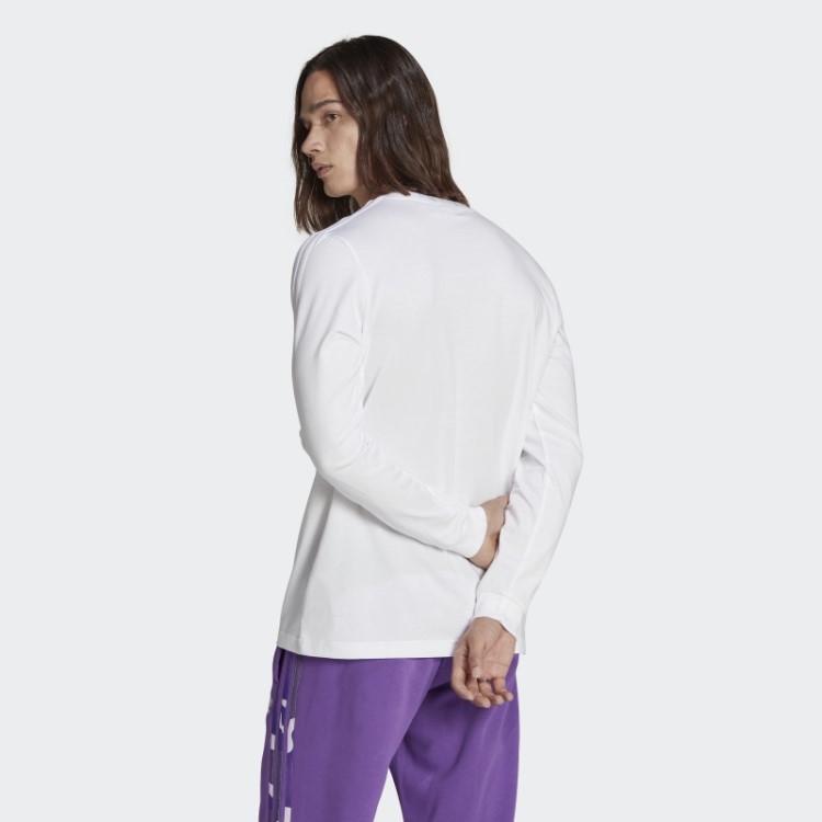 Adidas Camiseta De Manga Longa Com Estampa Camuflada Branca