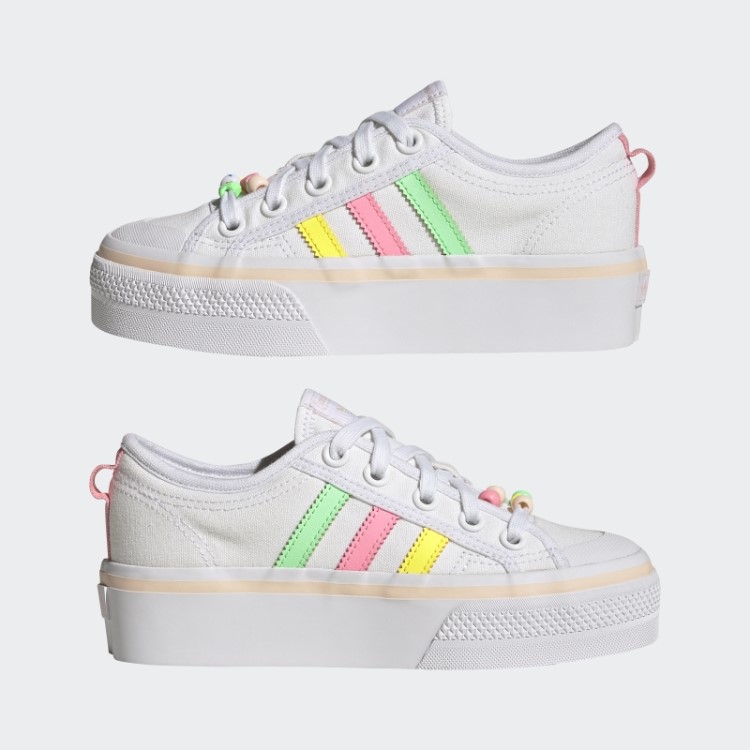 Sapato Plataforma Rosa Adidas Nizza