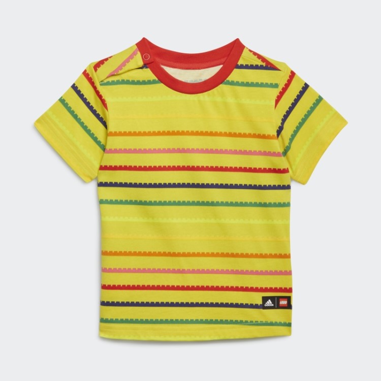Conjunto Amarelo Adidas X Classic Lego E Calça 3/4 Fashion