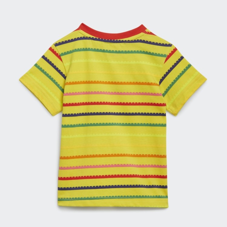 Conjunto Amarelo Adidas X Classic Lego E Calça 3/4 Fashion