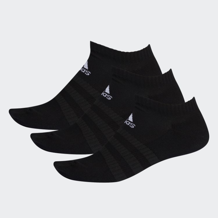 Meias De Cano Baixo Almofadadas Adidas Pretas